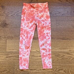 GAP Kids fit Coral Tie-Dye Leggings size M